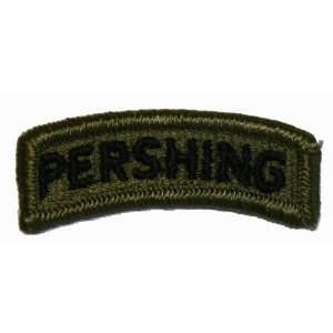  ML003 US Army Subdued Pershing Military Shoulder Tab Patch 
