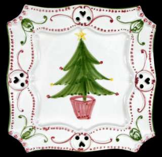 CASAFINA BUON NATALE CHRISTMAS TREE    SALAD PLATE(s)  