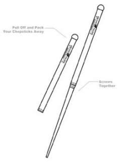  Grand Trunk Portable Chopsticks: Sports & Outdoors