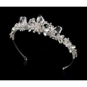  Silver Swarovski Bridal Tiara HP 8237 Beauty