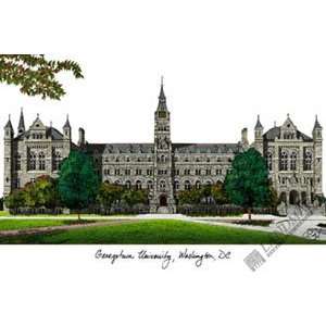  Georgetown University Limited Edition Lithograph: Home 