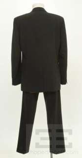 Hugo Hugo Boss Black Wool Mens Jacket And Pant Suit Size 42R  