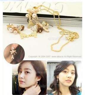 Beautiful Cute Gold Color Paris Story Fashion Earrings e58  