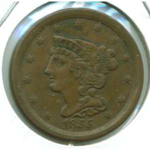  1855 Coronet Type Half Cent 