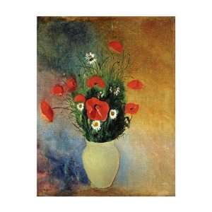  Odilon Redon   Poppies And Daisies Giclee