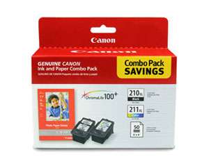  Canon PG 210 XL CL 211 XL and 4 Inch x 6 Inch   50 Sheets 