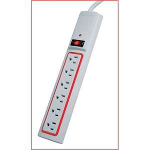  Pinnacle Daylight Surge Protector (Red 6 ft.): Electronics