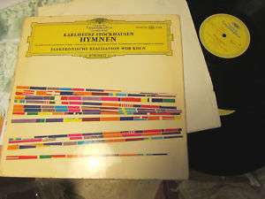 Stockhausen Karlheinz Hymnen 68 lp rare orig german dg  