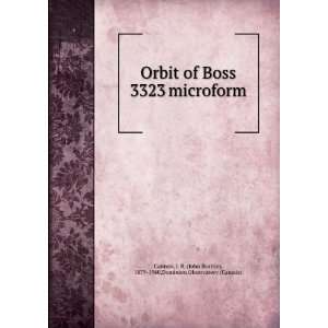  Orbit of Boss 3323 microform: J. B. (John Beattie), 1879 