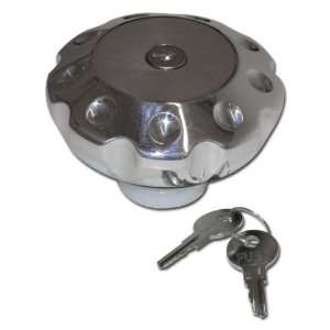   Plated Billet Locking Gas Cap, for the 2003 Hummer H2: Automotive