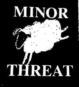 MINOR THREAT sheep logo punk patch  
