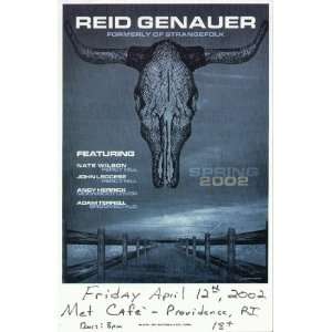  Reid Genauer Strangefolk 2002 Concert Poster Providence 