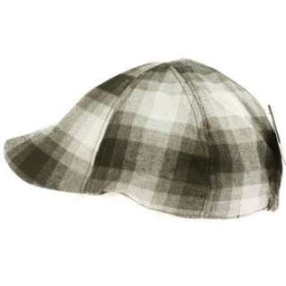   Winter Duck Bill Curved Ivy Cabby Driver Plaid Hat Cap Gray M/L  