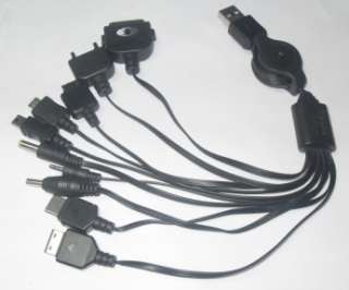 10 in 1 USB Multi Charger Cable for nokia LG ipod phone  