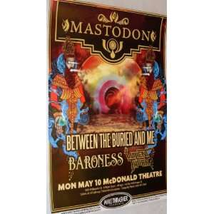  Mastodon Poster   Flyer for 2010 Concert
