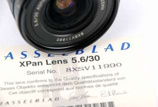 EX+* Hasselblad Xpan 30mm/f5.6 Asph Lens kit, 30/5.6  