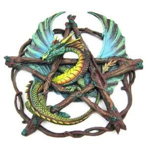Anne Stokes Dragon Pentacle Wall Hanging Pagan:  Home 