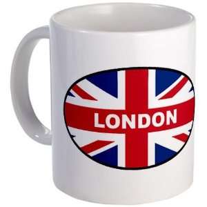  London UK Flag Oval Flag Mug by CafePress: Kitchen 