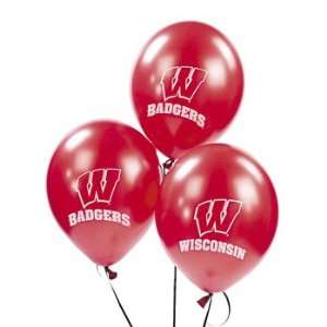  NCAA™ Wisconsin Latex Balloons   Balloons & Streamers 
