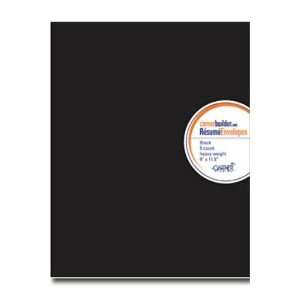  Heavyweight Resume Envelope, Black: Office Products