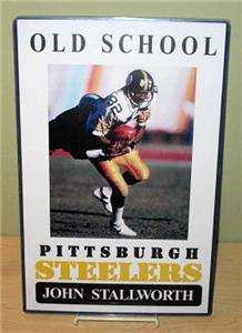 JOHN STALLWORTH Old School Pittsburgh Steelers Poster  