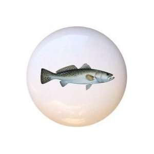 Spotted Sea Trout Fish Drawer Pull Knob: Home Improvement