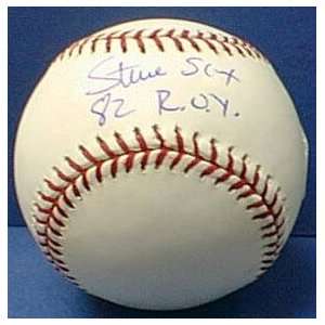  Steve Sax Autographed Baseball