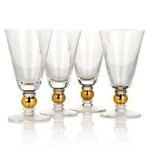  Colin Cowie Set of 4 All Purpose Glasses   Clear: Kitchen 