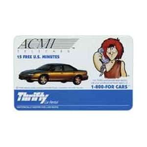  Collectible Phone Card: 15m Thrifty Car Rental Promotion 
