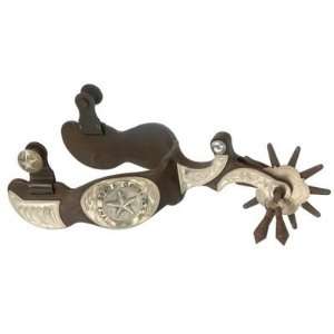  Kelly Silver Star Texas Show Spur   Antique Brown: Sports 