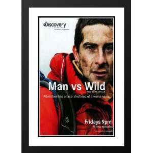 Man vs. Wild 32x45 Framed and Double Matted TV Poster   Style A   2006 
