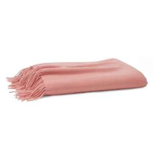  Solid 100% Cashmere 50 X 65 Throw Blanket (Coral Pink 