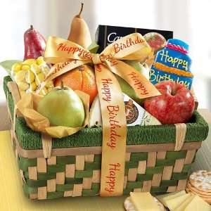 Happy Birthday Savory and Sweet Fruit Basket:  Grocery 