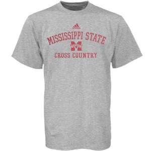 adidas Mississippi State Bulldogs Ash Cross Country Practice T shirt