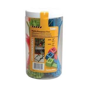  Catamount 500pc Jar Multicolor Cable Tie: Home Improvement