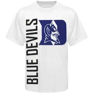  Duke Blue Devils Go Large T Shirt   White (Small) Sports 