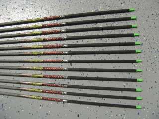 12 Victory Archery VForce 350 V3 HV Carbon Arrow Shafts  