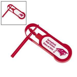  Personalized Giant Red Graduation Noisemakers   Novelty 