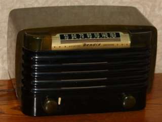 Vintage Bendix Catalin Radio 526 C Aviation Corp Tube Green Black 