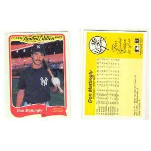   York Yankees 1985 Fleer Limited Edition Box Set Card 