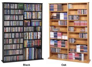 1000 CD 408 DVD Oak Veneer CD DVD Storage Wall Rack NEW  
