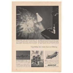 1966 Boeing Space Center Flight Simulation Print Ad 