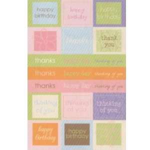  Happy Birthday Card Expressions (2 sheets): Arts, Crafts 