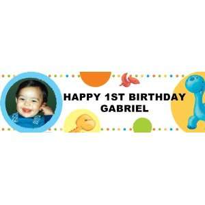  Little Dino Personalized Photo Banner Large 30 x 100 