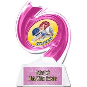 Cheerleading Hurricane Ice 6 Trophy PINK TROPHY/PINK TWISTER PLATE 