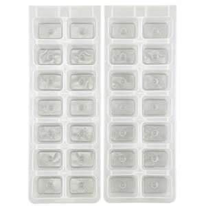  Chef Aid Set Of 2 Ice Cube Trays: Kitchen & Dining