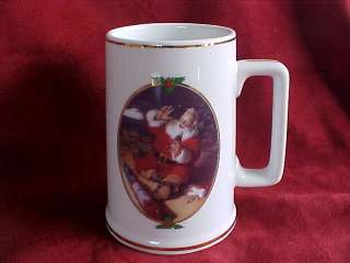 This is a 1996 Collector Edition Seasons Greetings Santa mug. It is 