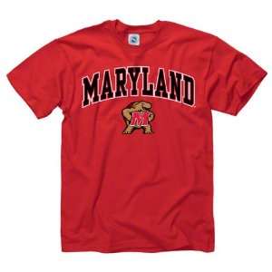  Maryland Terrapins Youth Red Perennial II T Shirt: Sports 