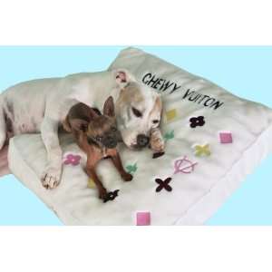 Chewy Viutton Purse Designer Plush Dog Bed   24 x 24 