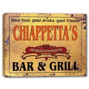  CHIAPPETTAS Family Name World Famous Bar & Grill 